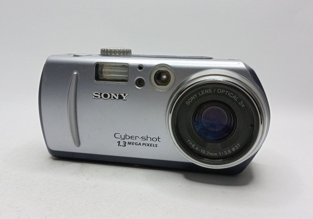 Sony Cybershot DSCP30 1.3MP Digital Camera Silver Rare Sony Etsy