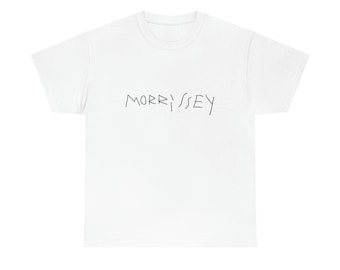 Morrissey's handwriting tee