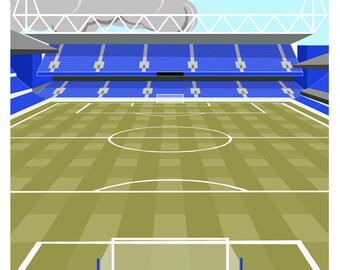 Portman Road Art Deco Travel Print