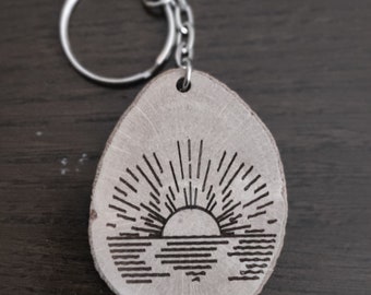 Sun Rise Line Keyring