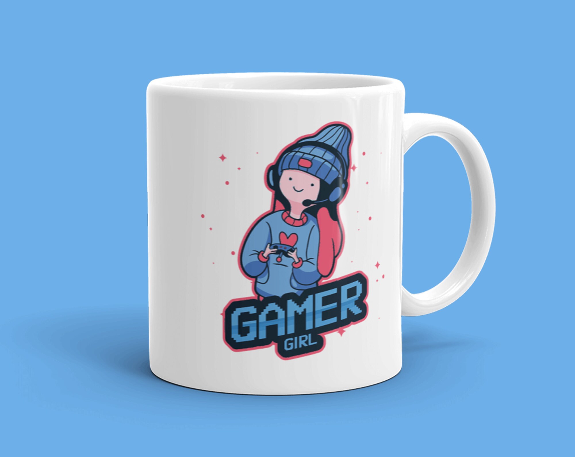 Gamer Girl Mug Gifts for Video Game Players Nerdy Girl Gift Etsy