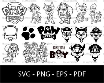 Download Paw Patrol Birthday Svg Etsy