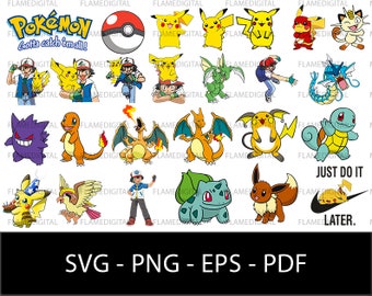 Download Pikachu Svg Etsy