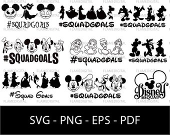 Princess Squad Goals Svg Etsy