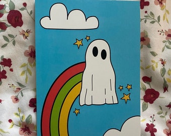 Rainbow Ghost Print