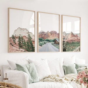 Desert Triptych Print Set: Boho Southwestern Travel Photography