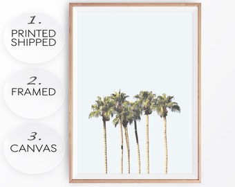 California Palm Tree Print: Tropical Palms Photo, Modern Decor