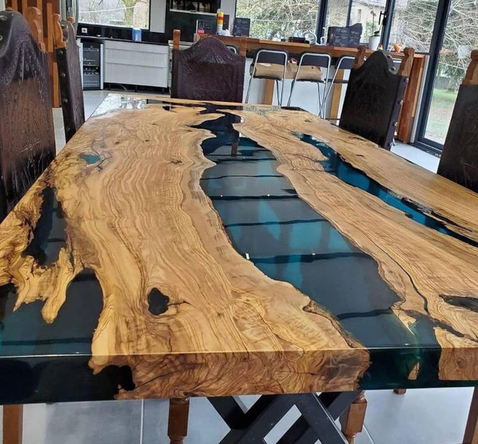 Table Epoxy Conference Table Home&Office Furniture Special Etsy