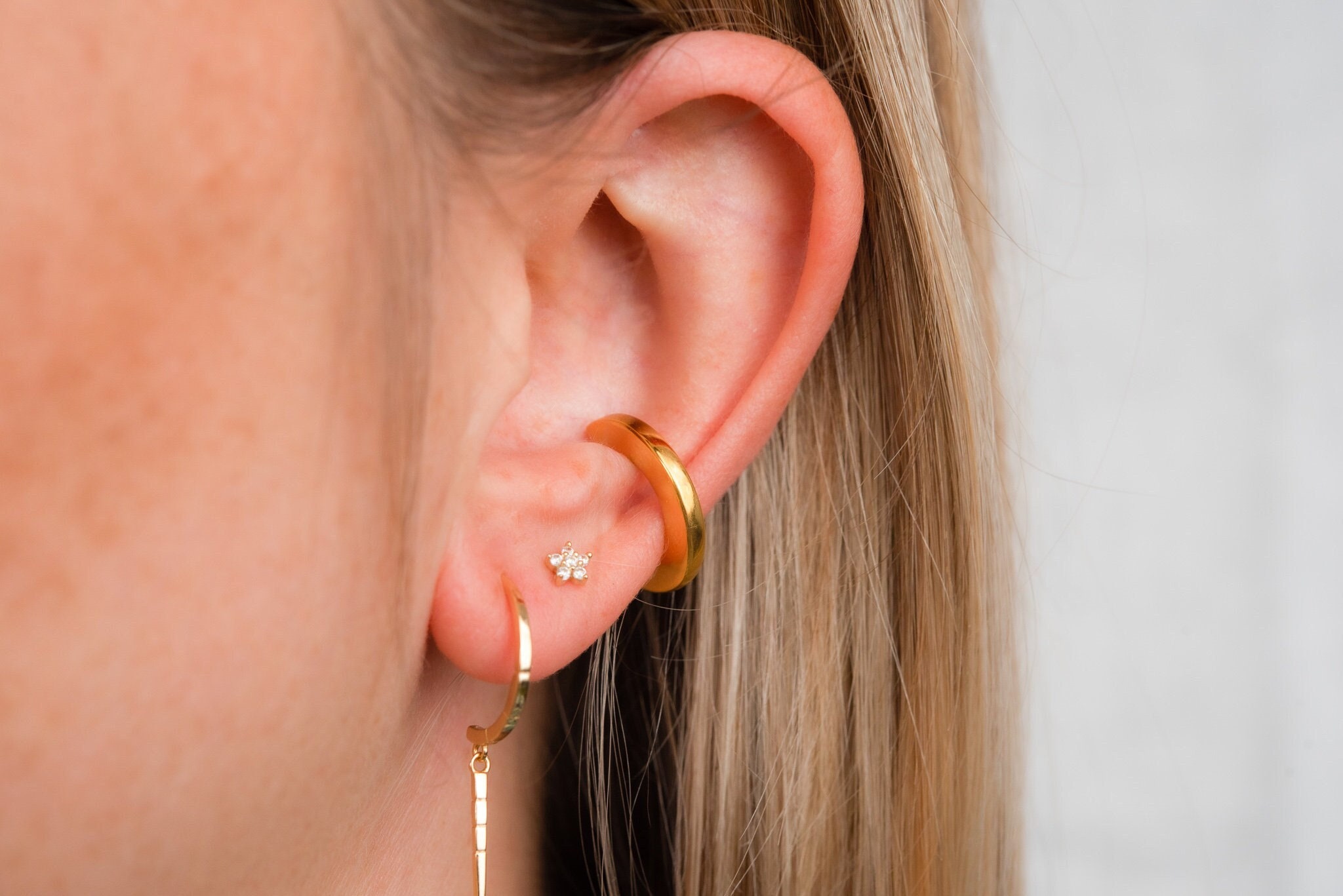 Conch piercing doppelring discount