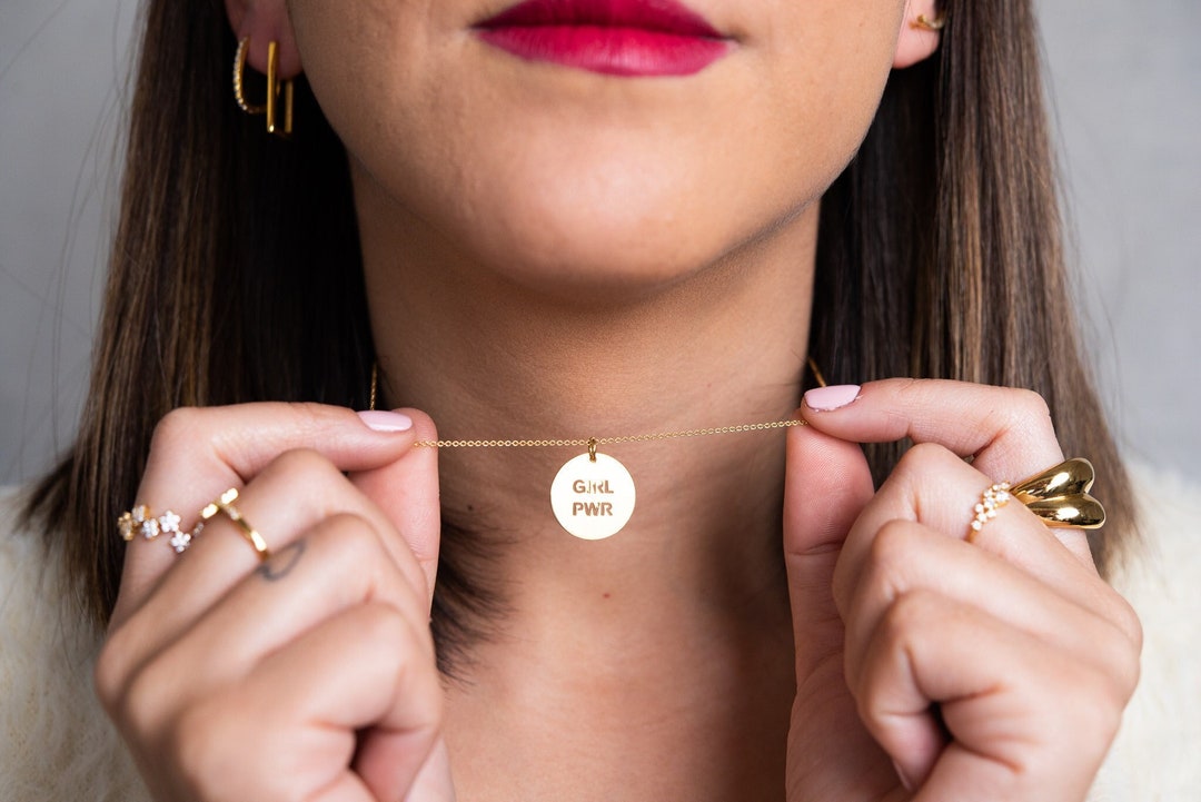 Awe 'Woman Power' Charm Necklace - Meghan's Mirror