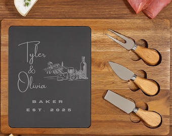 Tagliere di salumi personalizzato, 4 scelte di taglieri personalizzati, regalo di nozze, regalo di inaugurazione della casa, tagliere, tagliere inciso, fidanzamento