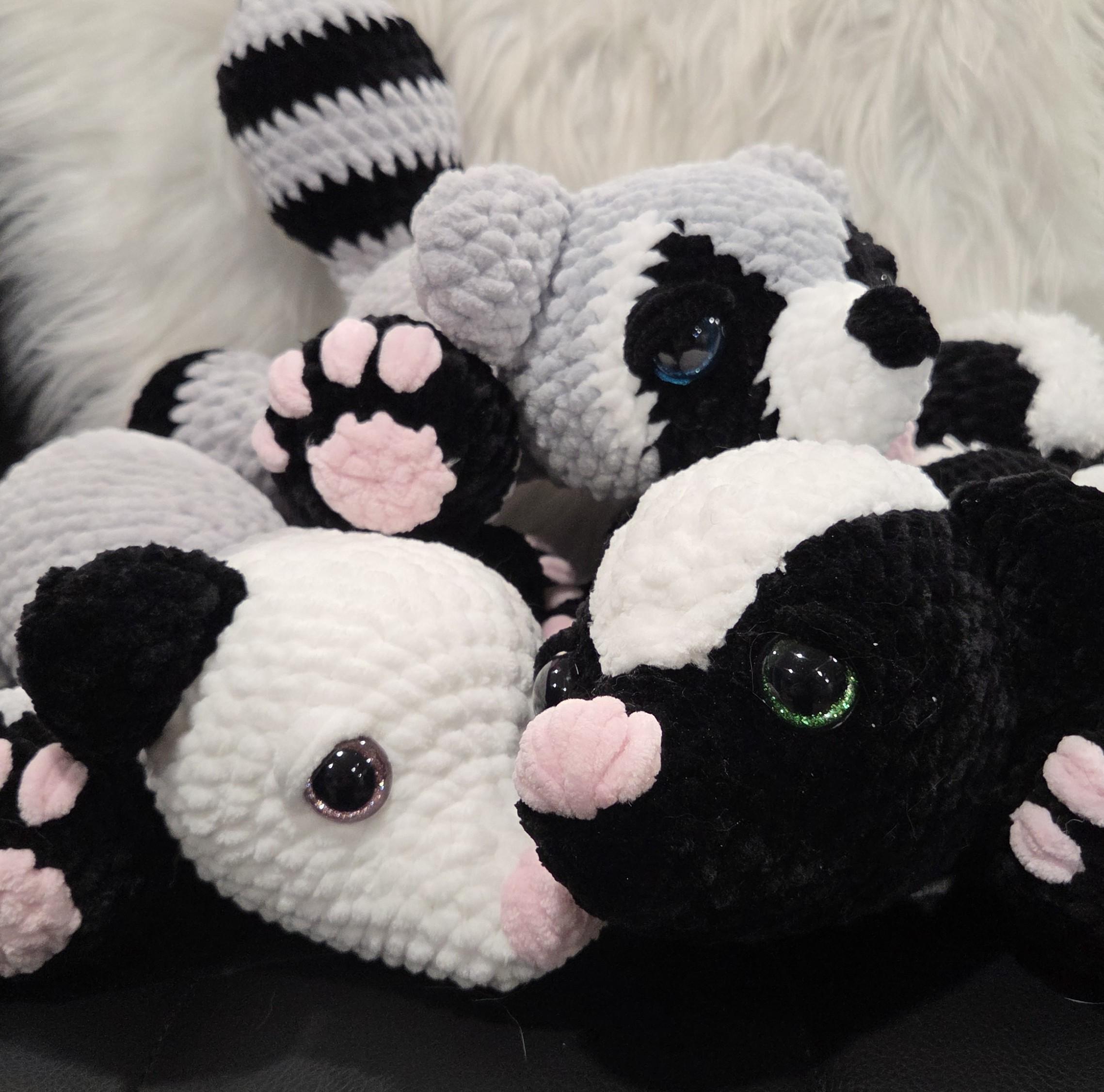 38 Racoon Crochet Patterns for Woodland Amigurumi, Hats, Appliques, and Cozy Handmade... 17 Crochet City Critter Trio