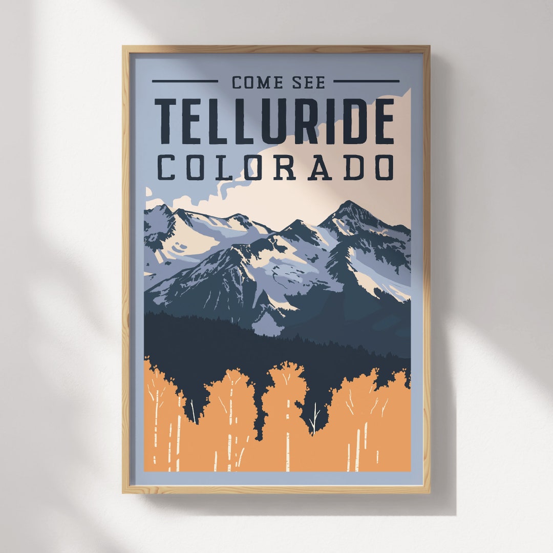 Telluride, Colorado Travel Poster - Etsy