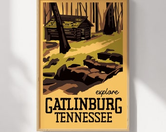 Gatlinburg, Tennessee Travel Poster