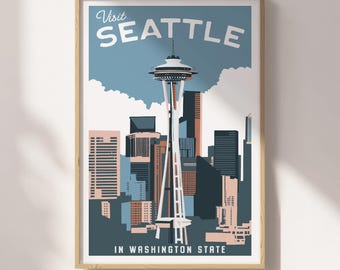 Seattle Travel Poster