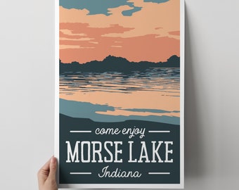 Morse Lake Travel Poster
