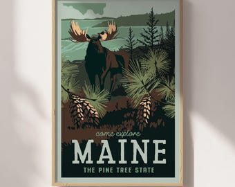 Maine Travel Poster