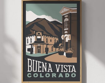 Buena Vista, Colorado Travel Poster