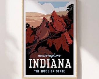 Indiana Travel Poster