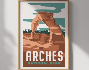 Arches National Park Travel Poster