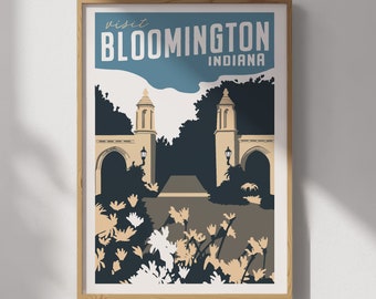 Bloomington, Indiana Travel Poster