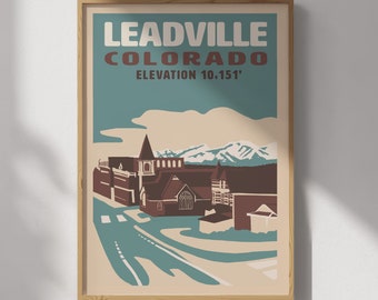 Leadville, Colorado Travel Poster