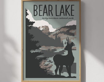 Rocky Mountain National Park's Bear Lake Travel Poster
