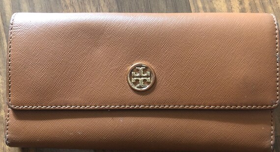 Tory Burch Tan Brown Camel Wallet Used - Etsy