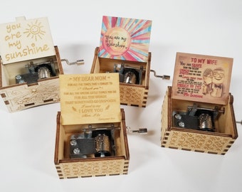 You Are My Sunshine Music Box with Hand Crank