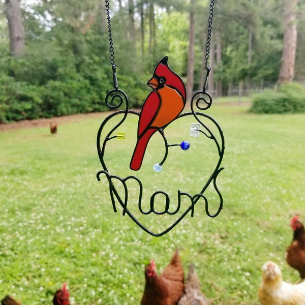 Cardinal Suncatcher Etsy