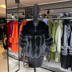 Women Fur Coat with Real Fox Fur Luxury Women Jacket Women’s Winter Coats
