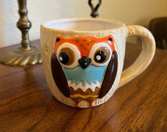 Vintage Owl 3D Mug
