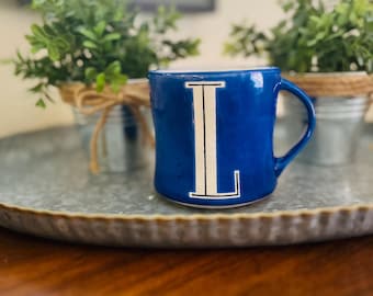 Anthropologie “Colorway Mia” Monogram Mug Letter “ L”