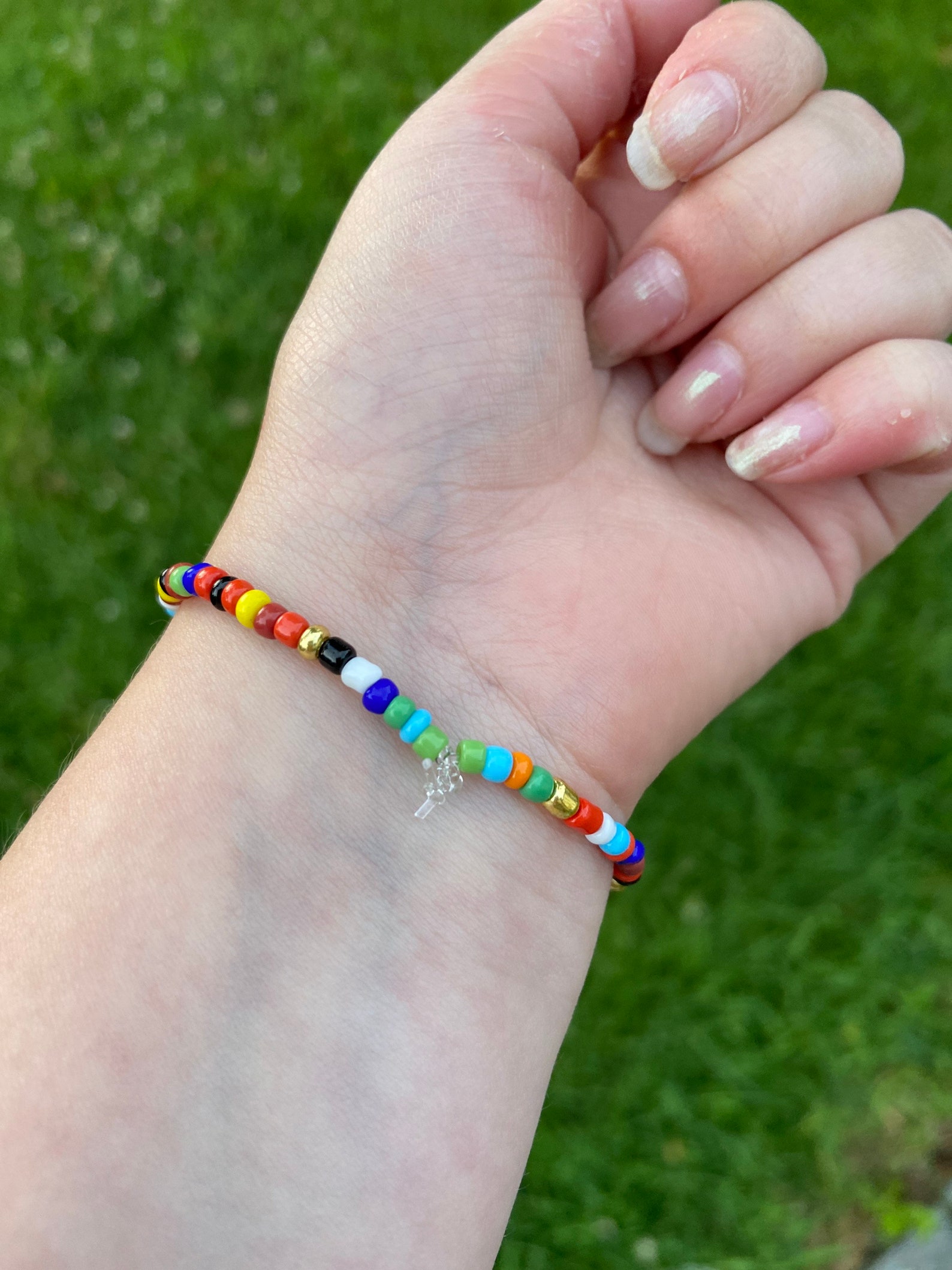 Kidcore multicolored beaded bracelet Etsy