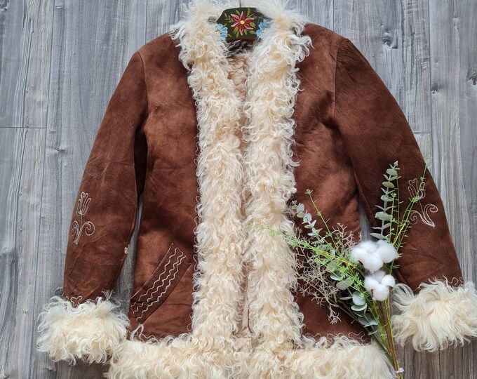Vintage Afghan Coat Vintage 70s Afghan Coat Afghan Jacket Sheepskin Jacket Vintage Leather