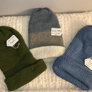 Knit Hats, Beanie, Tweed Knit Hats for Women and Men Sized Small and Medium, Winter Hats, Warm Hats, Snow Hats, Handmade Hats, Unisex