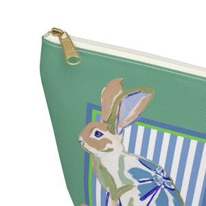 Mahjong Chinoiserie Painted Rabbit Tile Bag | Maximalist Preppy Bunny Dice Case, Mahj Group Gift,  Hostess Present Money Accessories