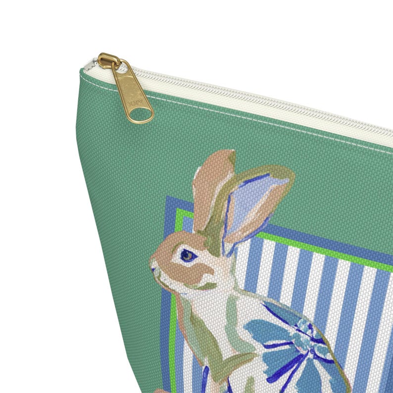 Mahjong Chinoiserie Painted Rabbit Tile Bag | Maximalist Preppy Bunny Dice Case, Mahj Group Gift,  Hostess Present Money Accessories
