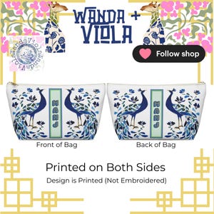 Mahjong Chinoiserie Bird Bam Peacock Tile Bag | Maximalist Preppy Mah Jongg Dice Case, Mahj Group Gift,  Hostess Present Money Accessories