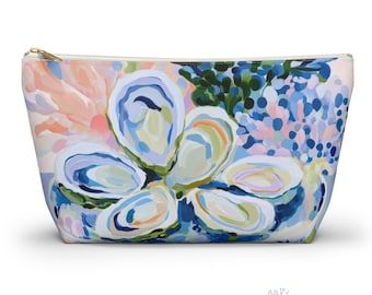 Mahjong Oysters Tile Bag | Coastal Style Low Country Mahj  | Mah Jongg Dice Case, Mahj Group Gift,  Hostess Present Money Accessories
