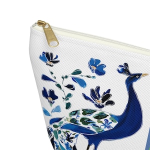 Mahjong Chinoiserie Bird Bam Peacock Tile Bag | Maximalist Preppy Mah Jongg Dice Case, Mahj Group Gift,  Hostess Present Money Accessories