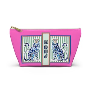 Mahjong Tile Bag with Chinoiserie Cheetah | Maximalist Preppy Mahj Accessories Bag
