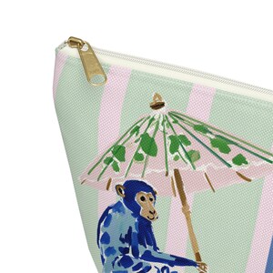 Needlepoint Project Bag NDLPT, Chinoiserie Blue Monkeys Pouch, Preppy  Stitcher Gift, Sewing Travel, Grandmillennial Accessory