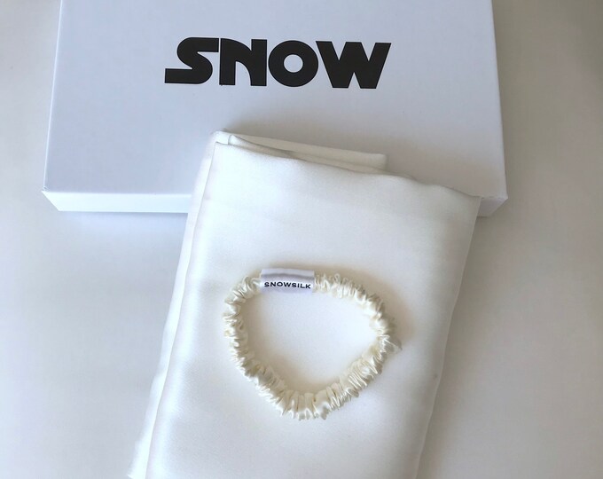 White Satin Pillowcase 2 Pack for Hair Skin Silk Pillow Case, Queen