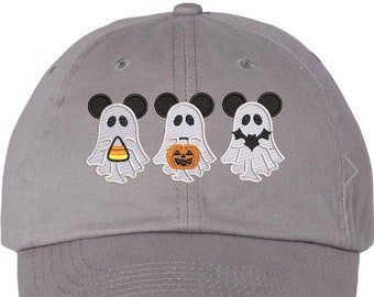 Süßes oder Saures Geister bestickter Papa Hut