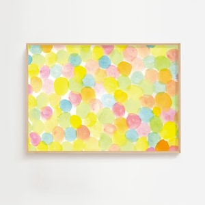 Candy Art Print, Dot Art print, Digital Download, Colorful Poster, Dot Print, Polka Dot, Polka Dot Painting, Nursery Wall Art, Gift For Mom