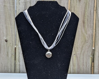 Aquarius Corded Leather Necklace