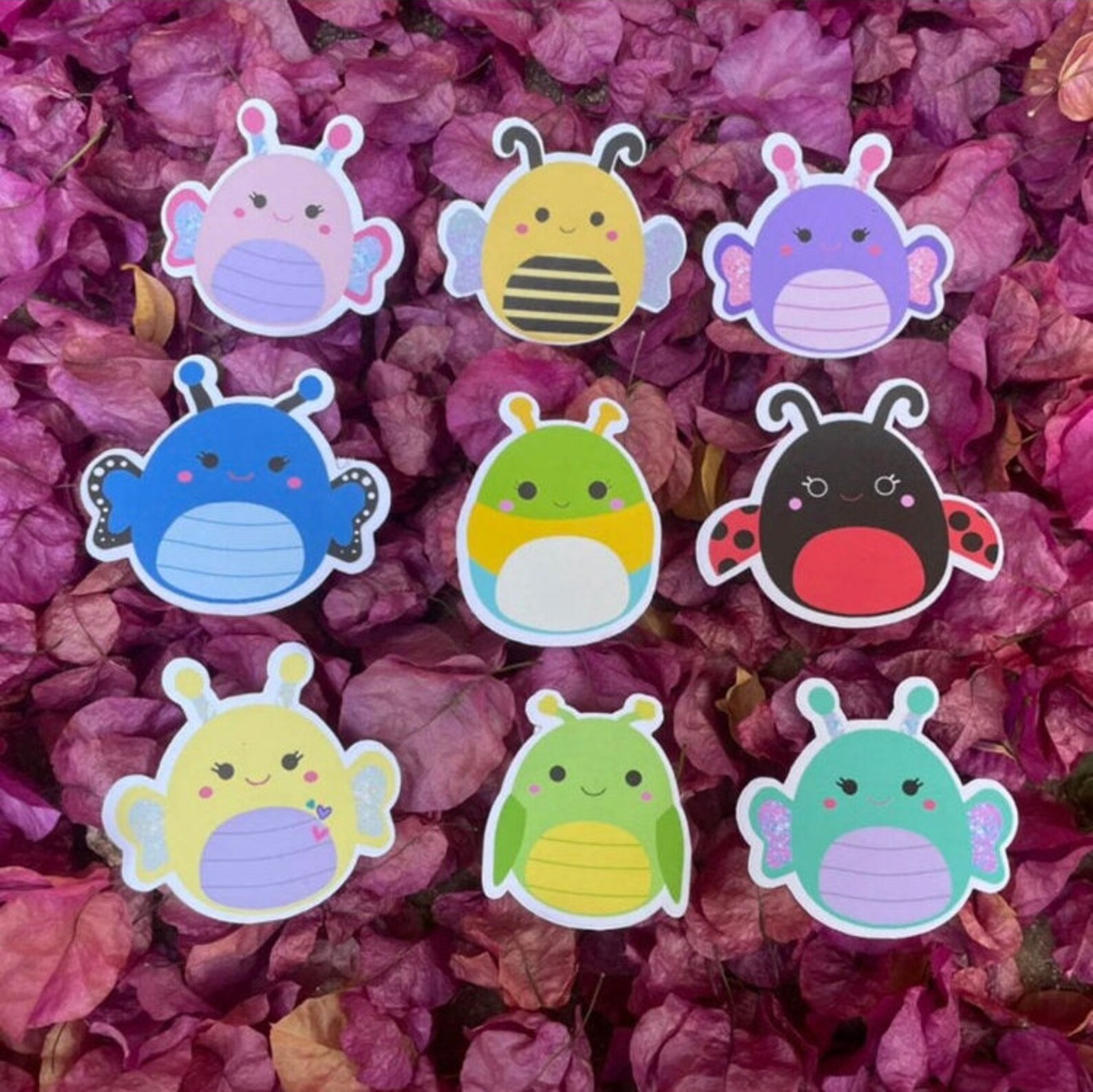 9 Bug Squad Squishmallow Stickers Etsy