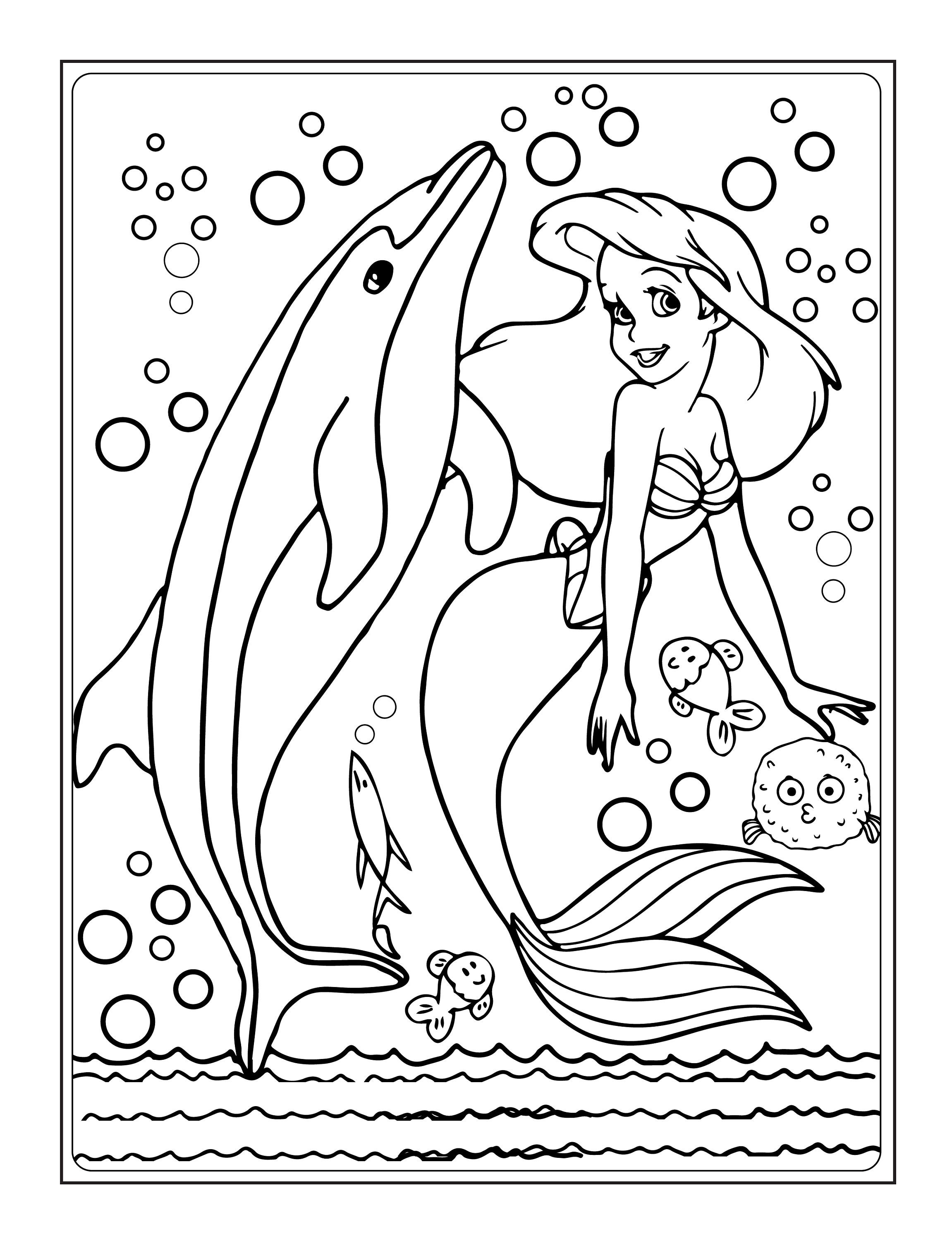 The Little Mermaid Coloring Book, Dover Coloring Book – Homeschool Central