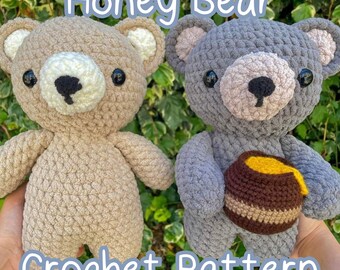 Patrón Amigurumi Oso de Miel / Patrón de Ganchillo SÓLO PDF